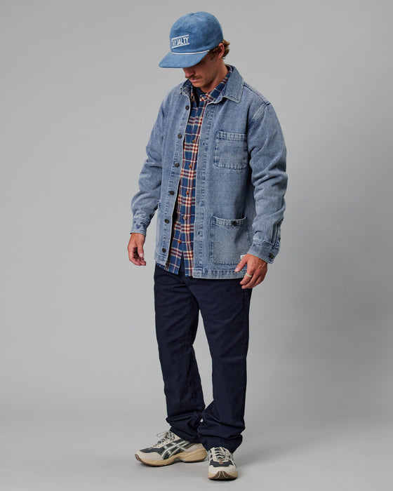Just Another Fisherman Channel Denim Jacket - Washed Blue