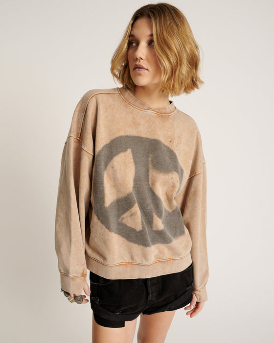One Teaspoon Peace Retro Sweater - Stone