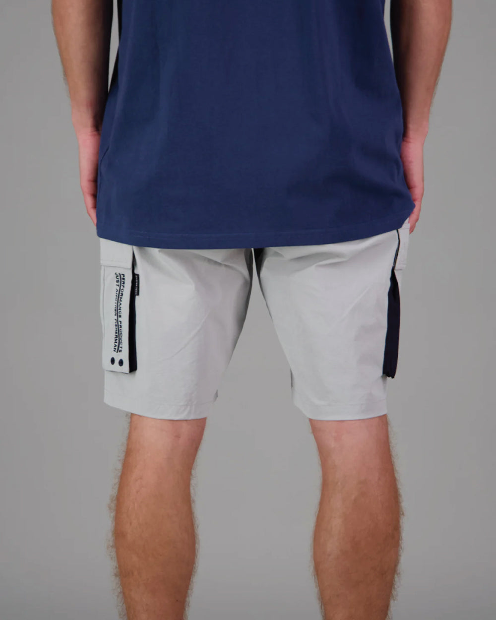 Just Another Fisherman Angler Tech Cargo Shorts - London Fog