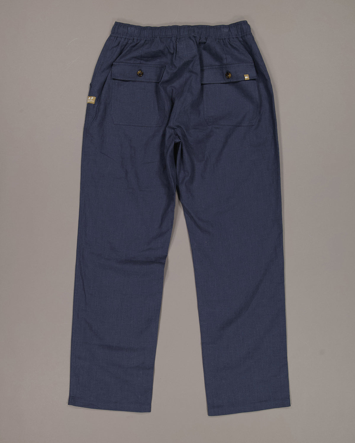 Just Another Fisherman Dinghy Linen Pants - Blue