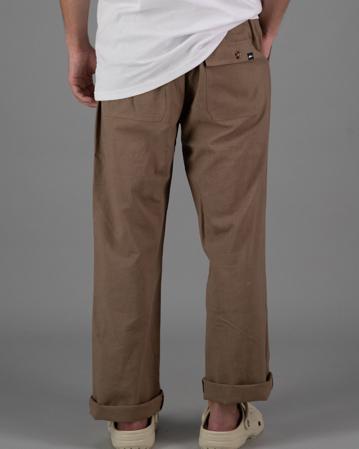 Just Another Fisherman Dinghy Linen Pants - Light Brown