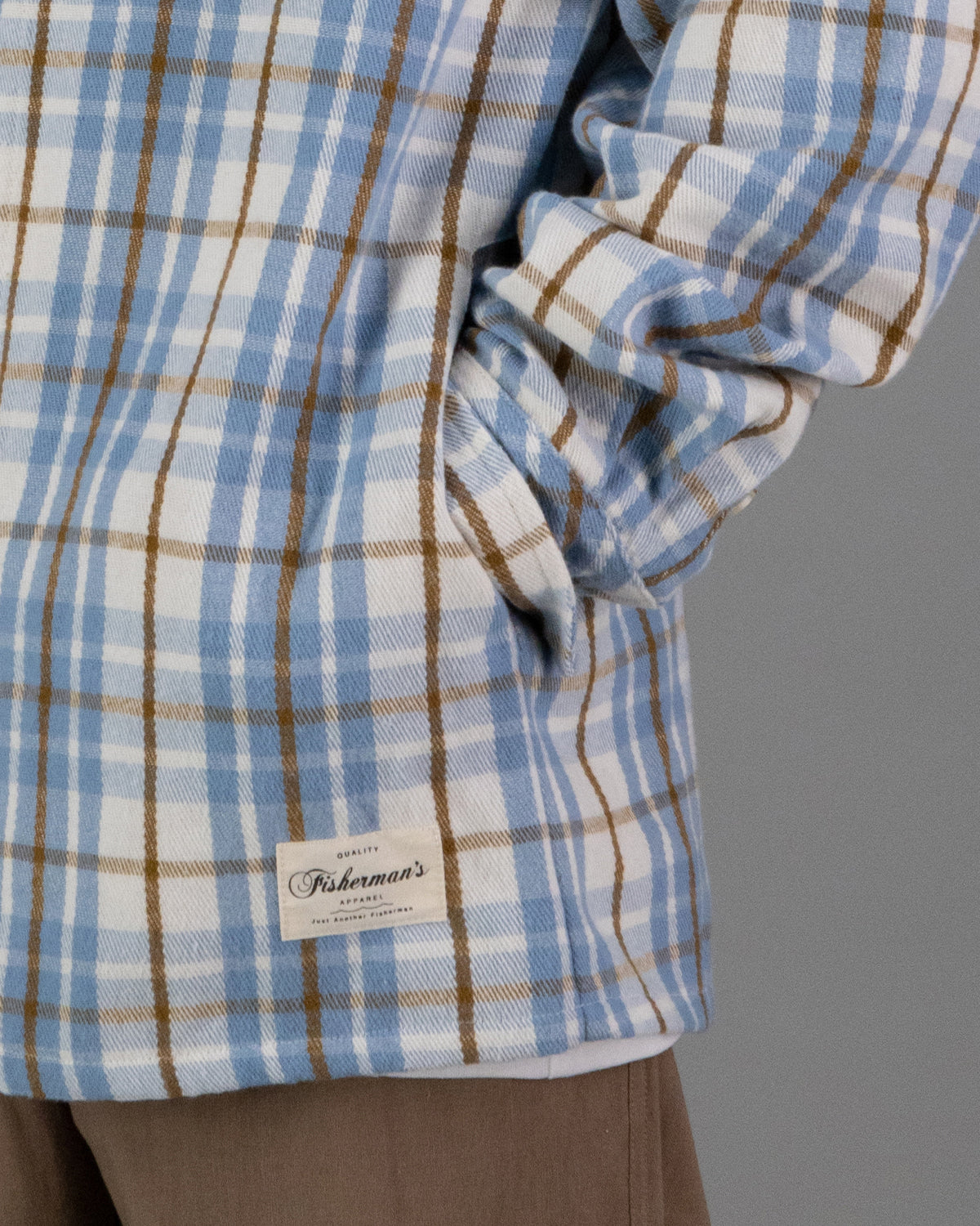 Just Another Fisherman Over and Out Shirt - Blue/Ivory Check