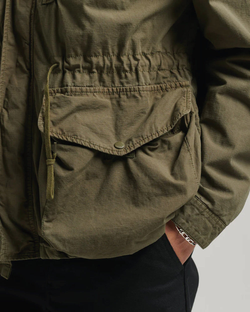 Superdry Vintage Hooded Deck Jacket - Authentic Khaki