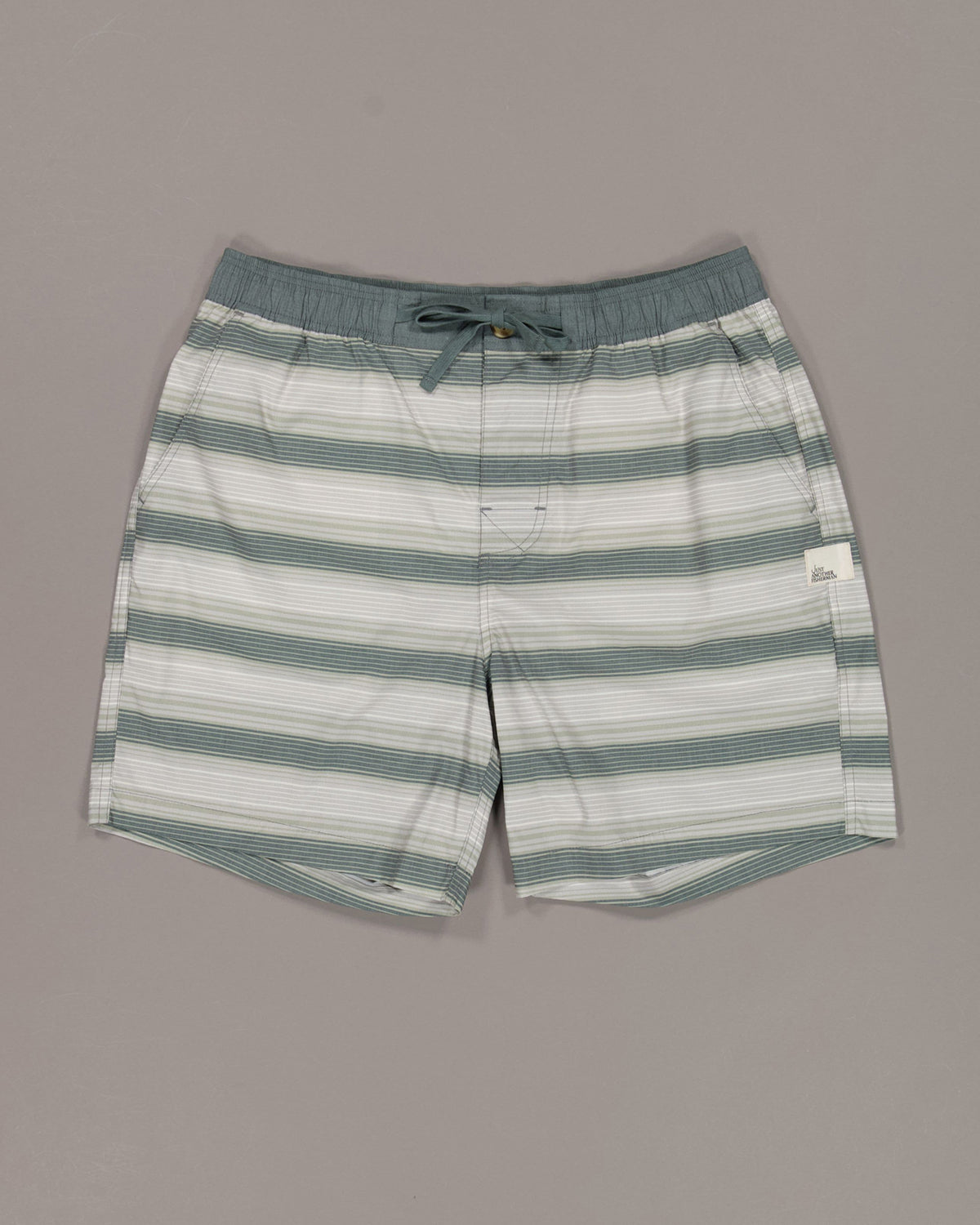 Just Another Fisherman Water Column Shorts - Green Stripe